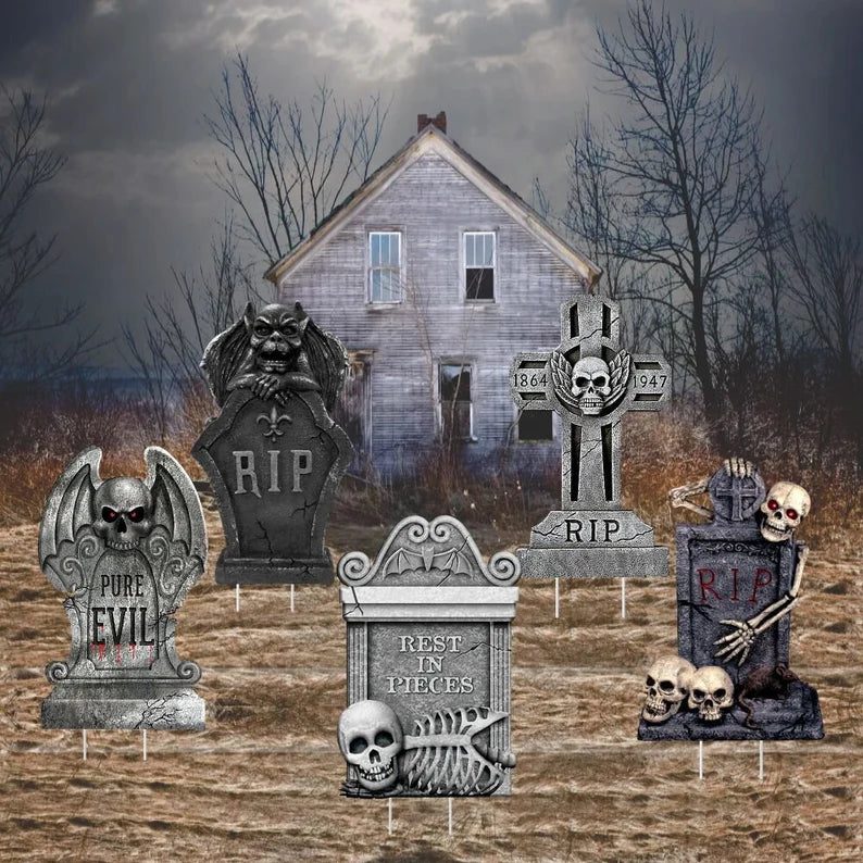Halloween Tombstones Yard Sign Cutouts