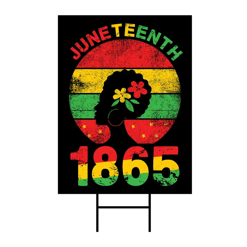 Juneteenth Day Yard Sign