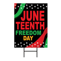 Juneteenth Day Yard Sign