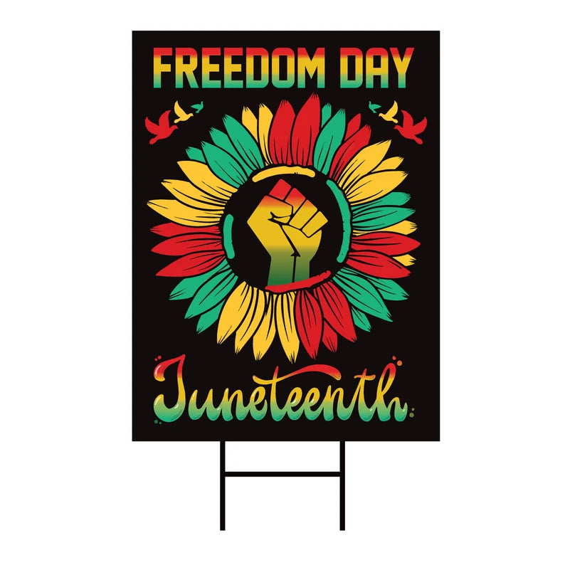 Juneteenth Day Yard Sign