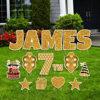 Personalized Birthday Yard Sign Letters 18"