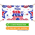 Happy 4th of July Banner Sign