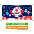 Happy 4th of July Banner Sign
