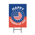 Patriotic Happy 4th of July Yard Sign