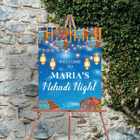 Custom Mehndi Foam Board Poster Sign