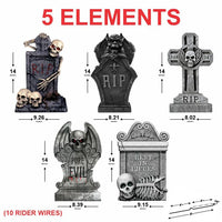 Halloween Tombstones Yard Sign Cutouts