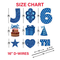 Personalized Birthday Yard Sign Letters 18"