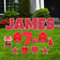 Personalized Birthday Yard Sign Letters 18"