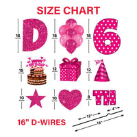 Personalized Birthday Yard Sign Letters 18"