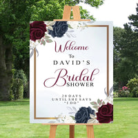 Custom Bridal Shower Foam Board Poster Sign