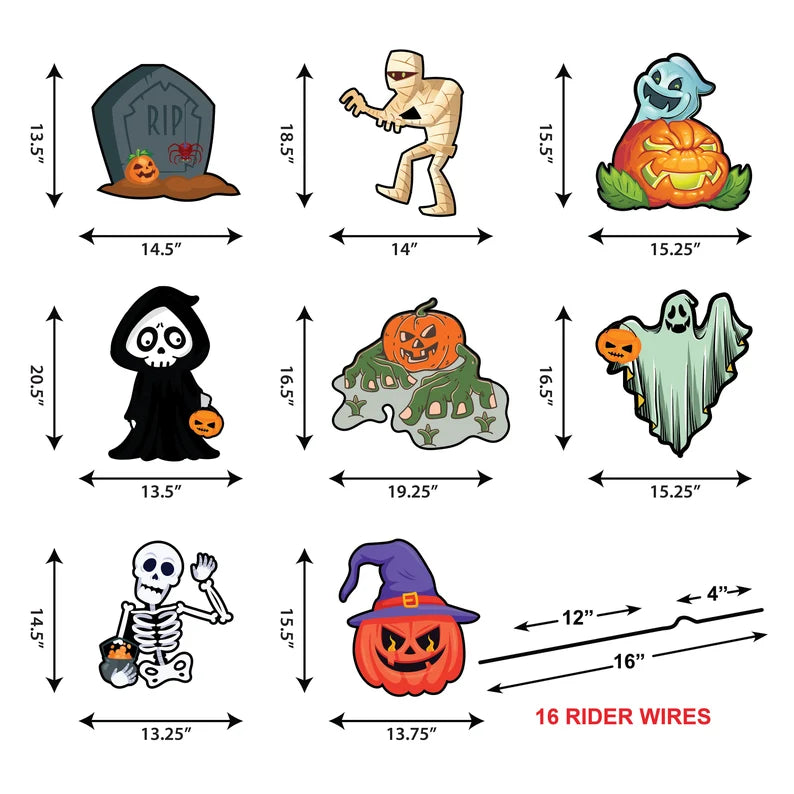 Halloween Yard Decorations Cutouts
