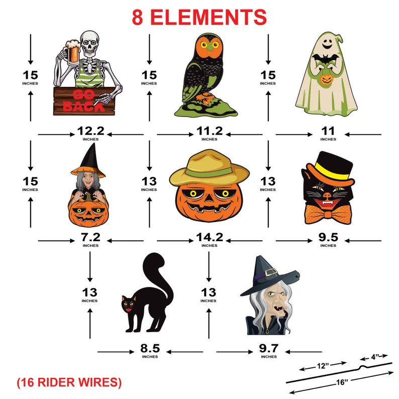 Halloween Yard Decorations Cutouts