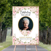 Custom Funeral Foam Board Poster Sign