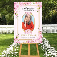 Custom Funeral Foam Board Poster Sign