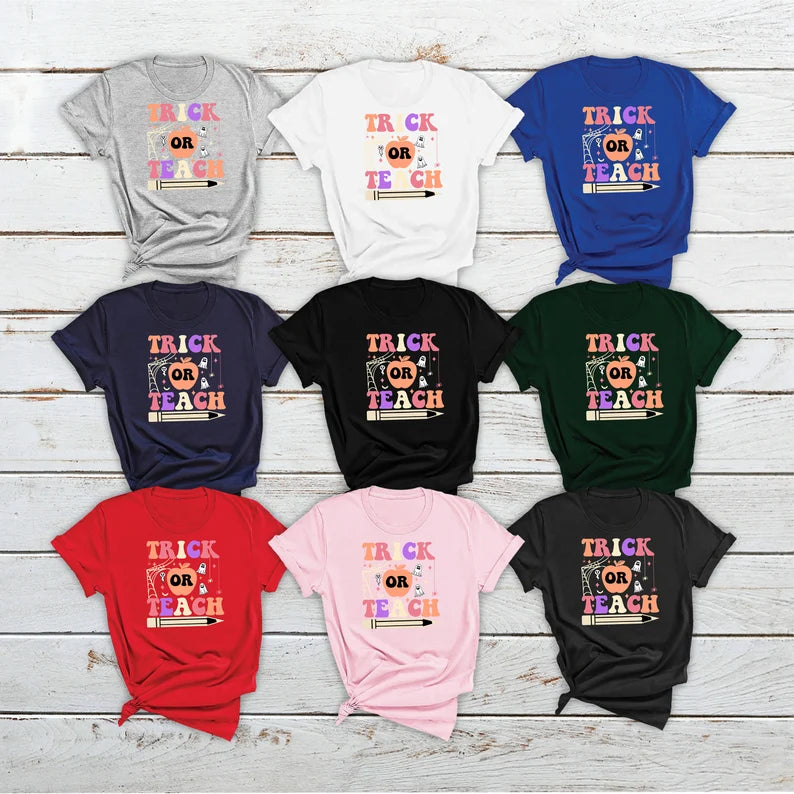 Trick Or Teach Halloween T-Shirt