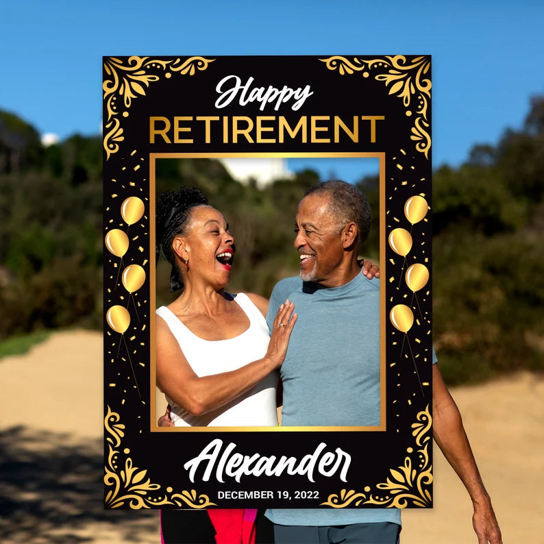 Personalized Happy Retirement 2023 Selfie Frame