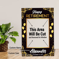 Personalized Happy Retirement 2025 Selfie Frame