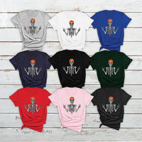 Rocker Skeleton Halloween T-Shirt