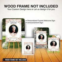 Custom Funeral Foam Board Poster Sign