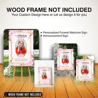 Custom Funeral Foam Board Poster Sign