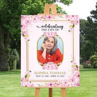 Custom Funeral Foam Board Poster Sign