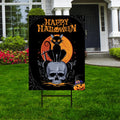 Halloween Yard Sign - Scary Pumpkin Cat Witch Halloween Decorations