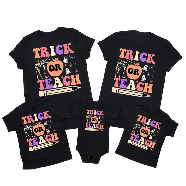 Trick Or Teach Halloween T-Shirt