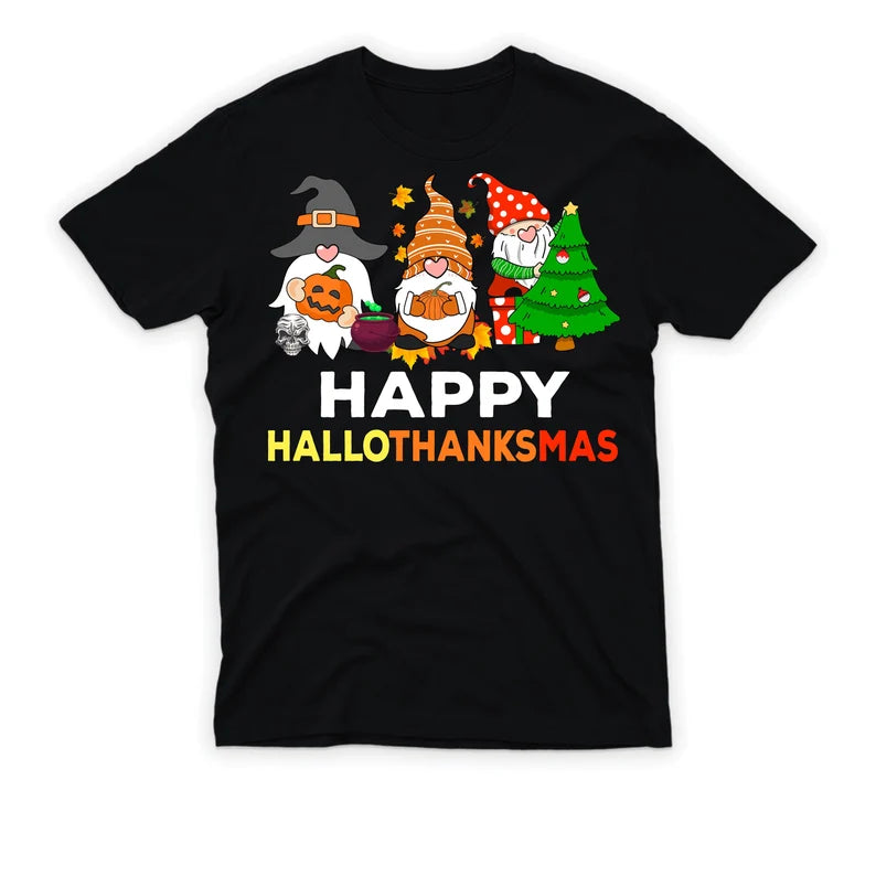 Happy Hallothanksmas Gnomes T-Shirt