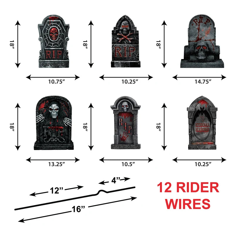 Halloween Tombstones Yard Sign Cutouts