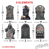 Halloween Tombstones Yard Sign Cutouts
