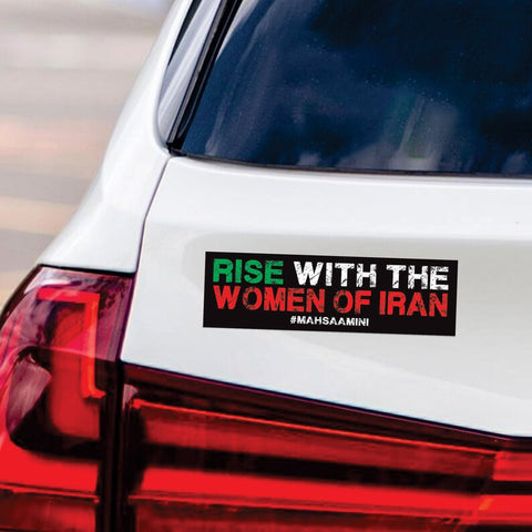 Rise With the Women of Iran Car Magnet