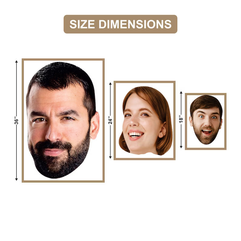 Custom Big Head Face Cutouts