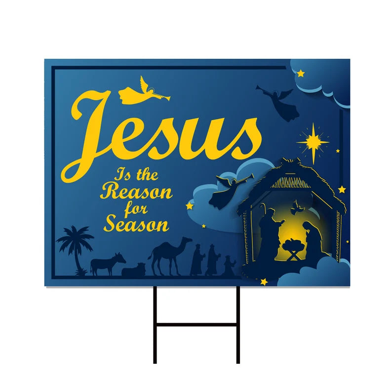 Christmas Holy Nativity Yard Sign