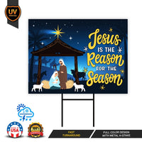 Christmas Holy Nativity Yard Sign