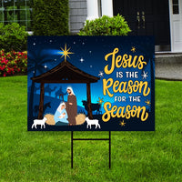 Christmas Holy Nativity Yard Sign