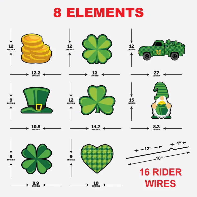 St. Patrick's Day Yard Sign Cutouts