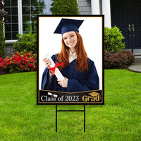 Personalized Graduation Yard Sign 2023 with Photo