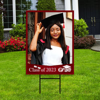 Personalized Graduation Yard Sign 2023 with Photo