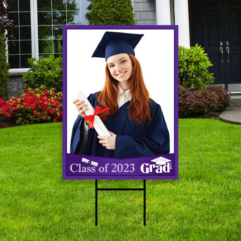 Personalized Graduation Yard Sign 2023 with Photo