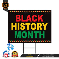 Black History Month Yard Sign