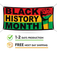 Black History Month Banner Sign