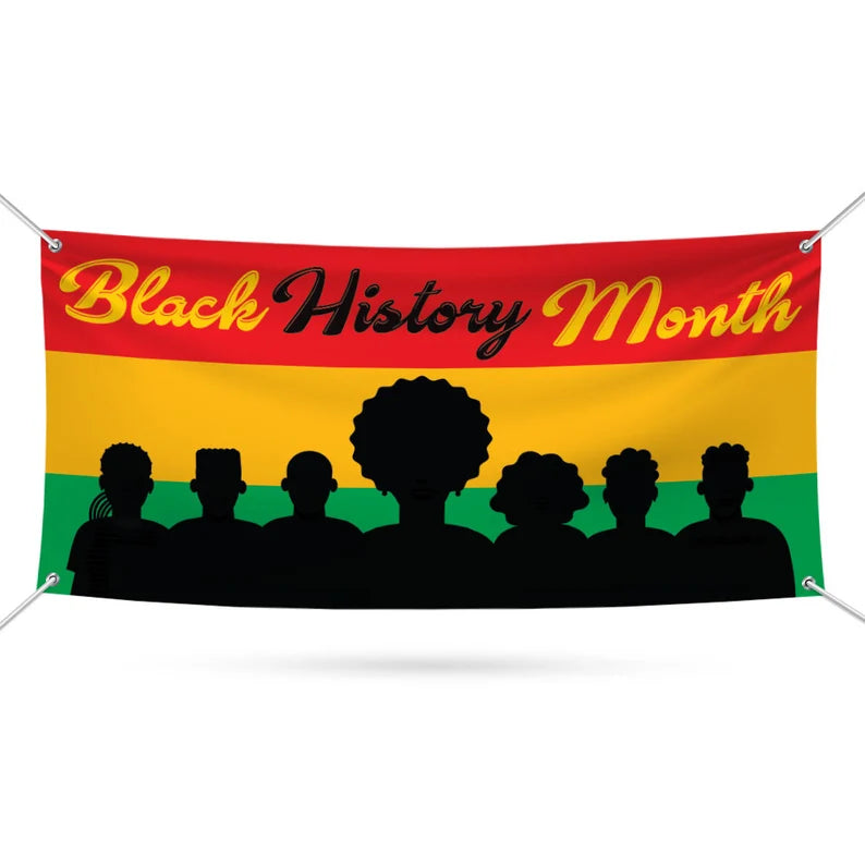 Black History Month Banner Sign