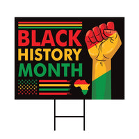 Black History Month Yard Sign