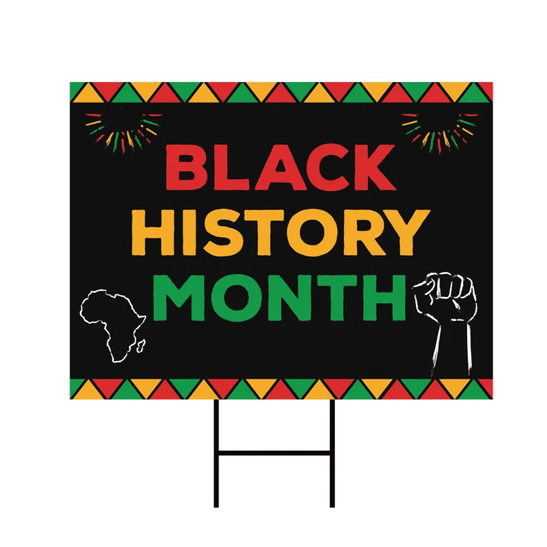 Black History Month Yard Sign