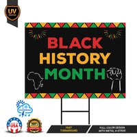 Black History Month Yard Sign