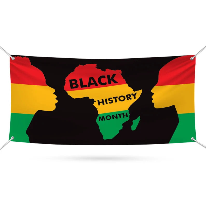 Black History Month Banner Sign