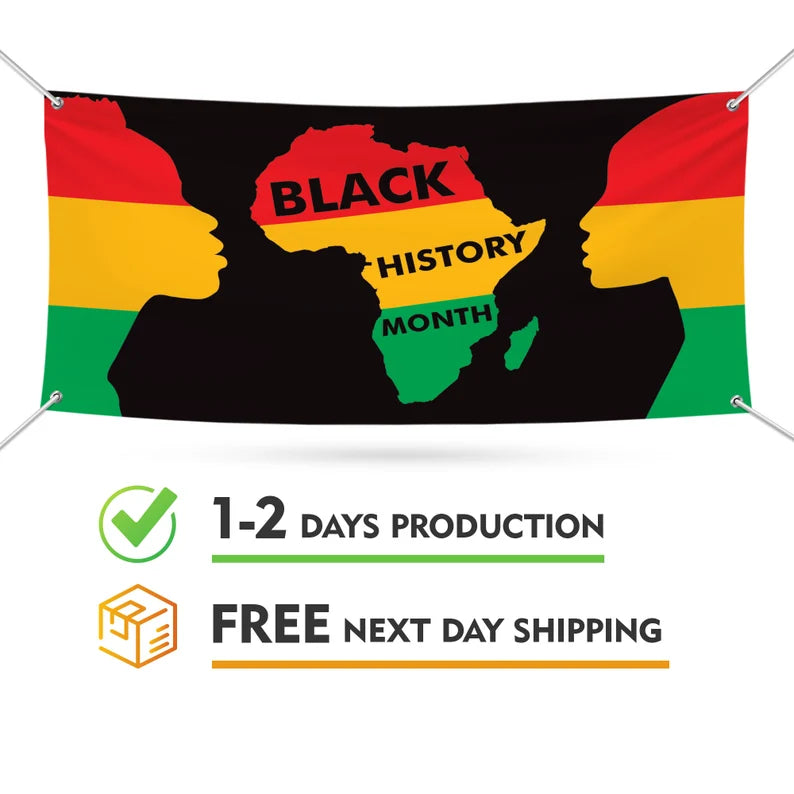 Black History Month Banner Sign