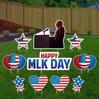 Happy MLK Day Yard Sign Cutouts