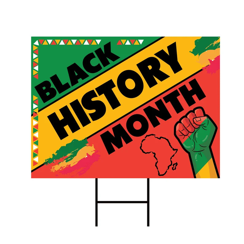 Black History Month Yard Sign