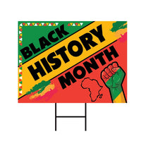 Black History Month Yard Sign